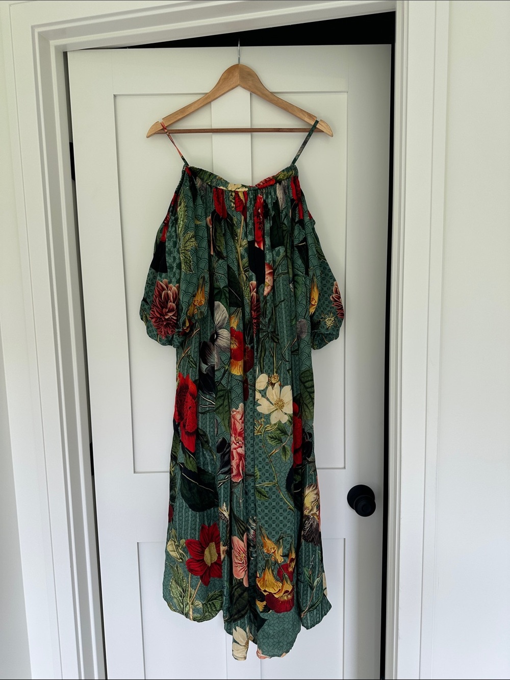 Anthropologie Siddhartha Bansal Off-the-Shoulder Floral Dress
